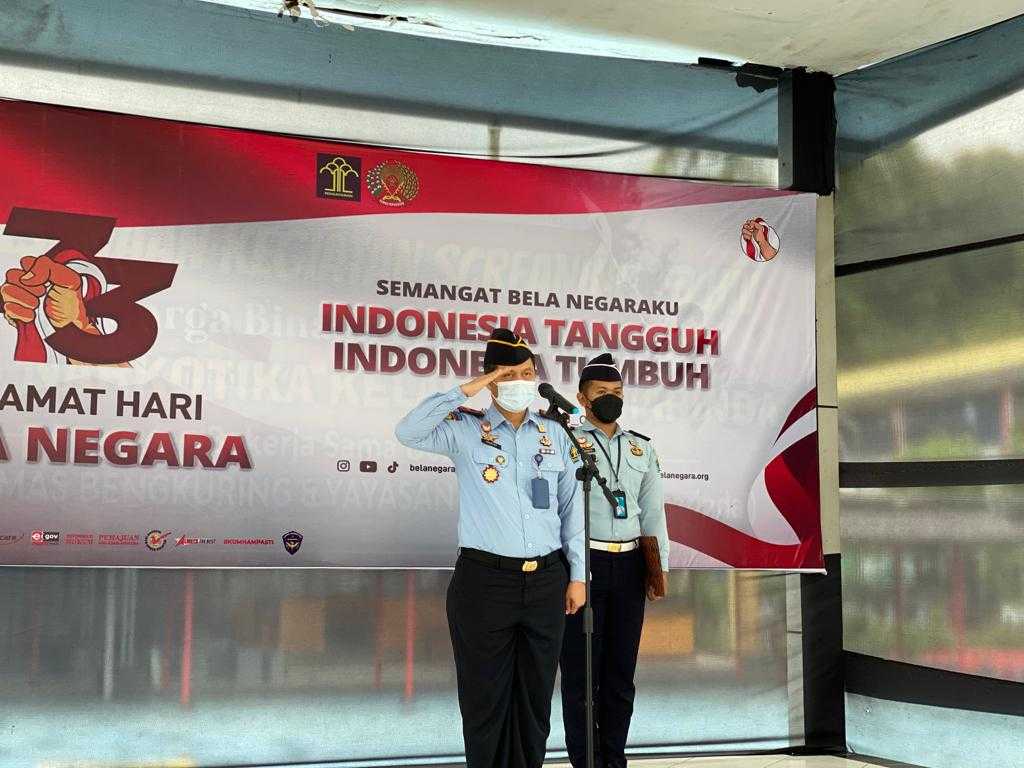 Lewat Apel Bersama Lapas Narkotika Samarinda Kobarkan Semangat Bela Negara