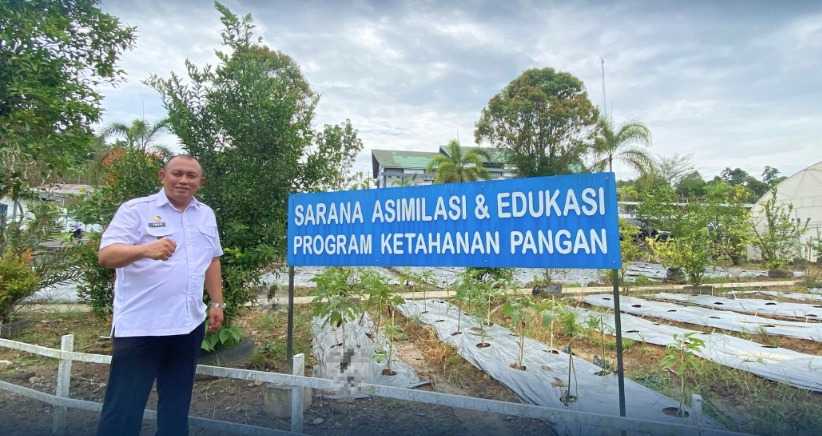 Dukung Program Ketahanan Pangan, Kalapas Narkotika Samarinda Kontrol Area Sarana Asimilasi Ketahanan Pangan