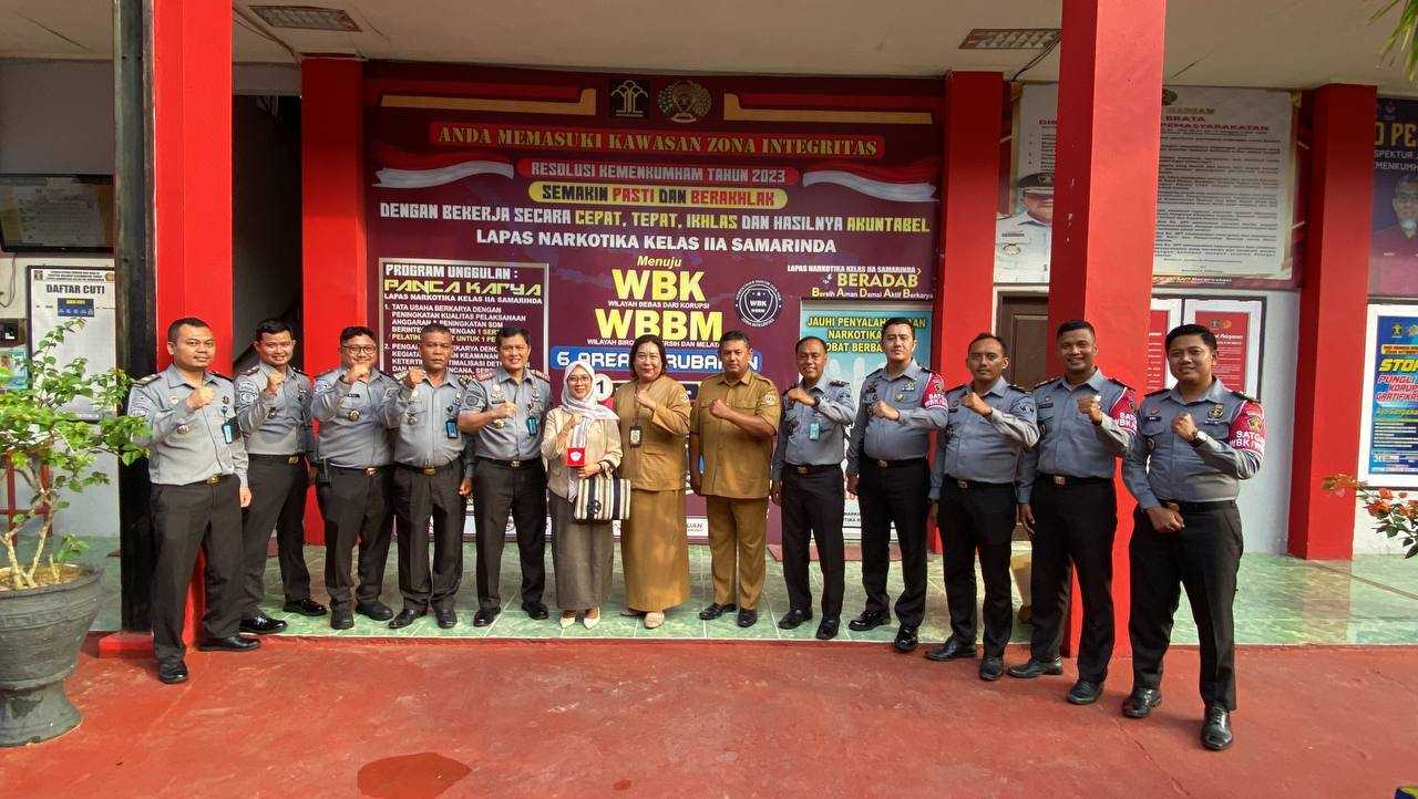 Terbuka dan Informatif, Tim Komisi Informasi Prov. Kaltim Kunjungi Lapas Narkotika Samarinda