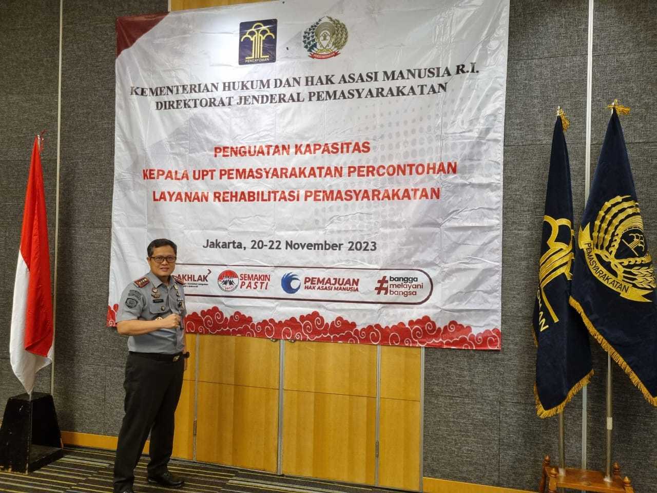 Menjadi UPT Percontohan, Hidayat Kalapas Ikuti Penguatan Layanan Rehabilitasi Oleh Ditjenpas