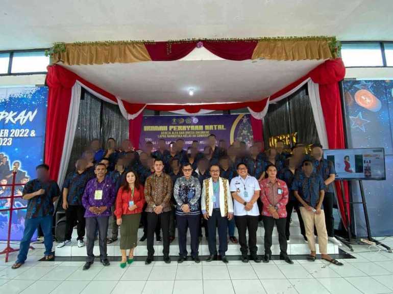 Hidayat Kalapas Rayakan Natal Bersama Warga Binaan Lapas Narkotika Samarinda