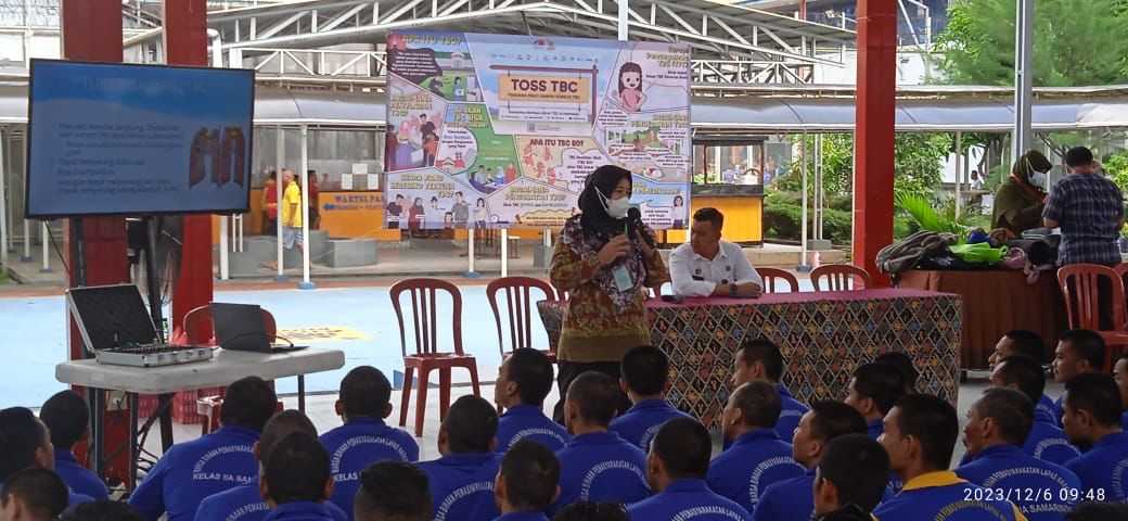 Lapas Narkotika Samarinda Gandeng PPNI Gelar Penyuluhan Terkait TBC dan Pemeriksaan Kesehatan WBP