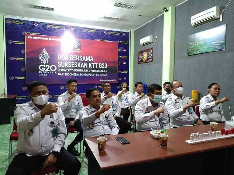 Hidayat Kalapas dan Jajaran Ikuti Kegiatan Doa Bersama Sukseskan KTT G20