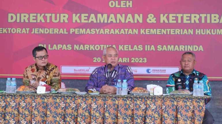 Dirkamtib Apresiasi Kinerja Petugas Lapas Narkotika Samarinda pada Kunjungan Kerjanya