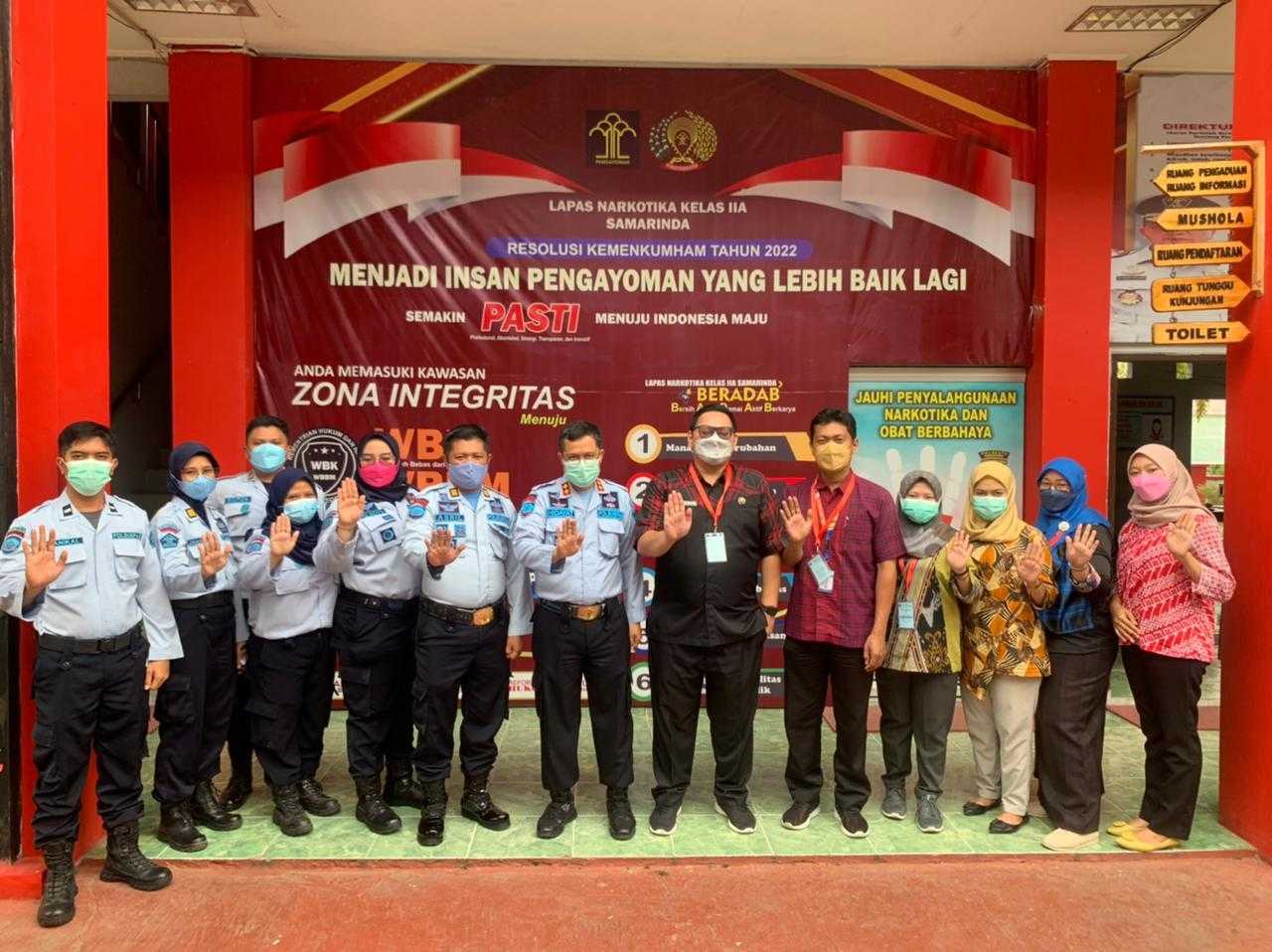 Lapas Narkotika Samarinda Terima Kunjungan Dari Dinas Kesehatan Kota Samarinda