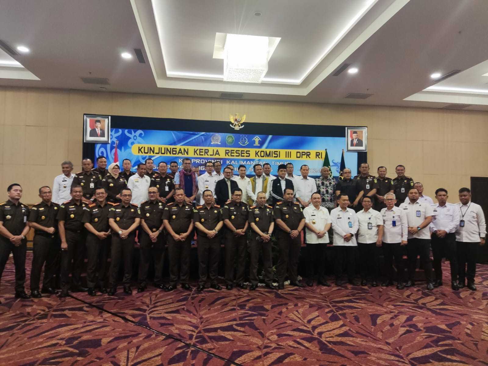 Jajaran Lapas Narkotika Samarinda Hadiri Kunjungan Kerja Reses Komisi III DPR RI