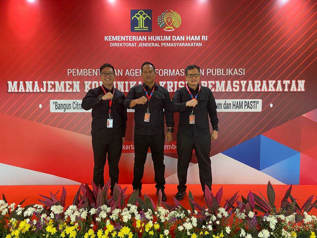 Hidayat Kalapas Hadiri Pembukaan Kegiatan Pembentukan Agen Informasi dan Publikasi Pemasyarakatan “Manajemen Komunikasi Krisis Pemasyarakatan”