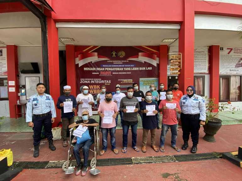 Implementasi UU No. 22 Tahun 2022 Tentang Pemasyarakatan, Sebanyak 14 Warga Binaan Lapas Narkotika Samarinda Hirup Udara