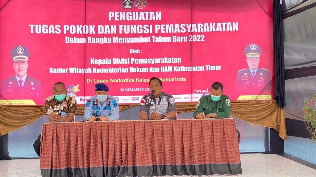 Tutup Tahun 2021 Lapas Narkotika Samarinda Terima Penguatan Tusi Dari Kadivpas Kemenkumham Kaltim