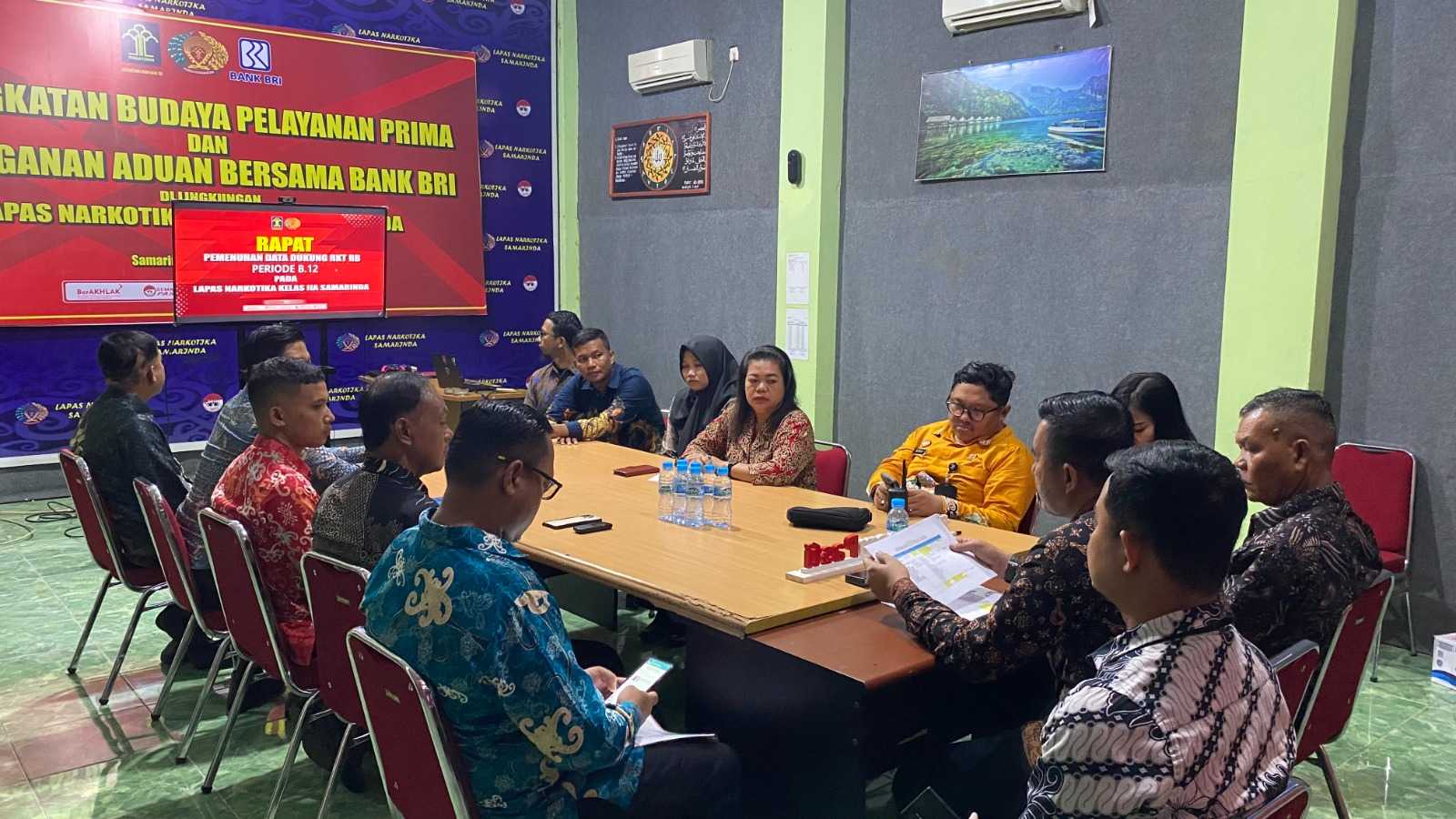 Siap Ciptakan WBK, Jajaran Lapas Narkotika Samarinda Rapat Kerja Pemenuhan Data Dukung