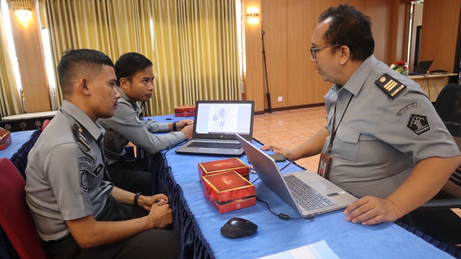 Pasti Akuntabel Dan Tepat Waktu, Lapas Narkotika Samarinda Ikuti Pendampingan Penyusunan LKJIP Oleh Itjen Kemenkumham RI