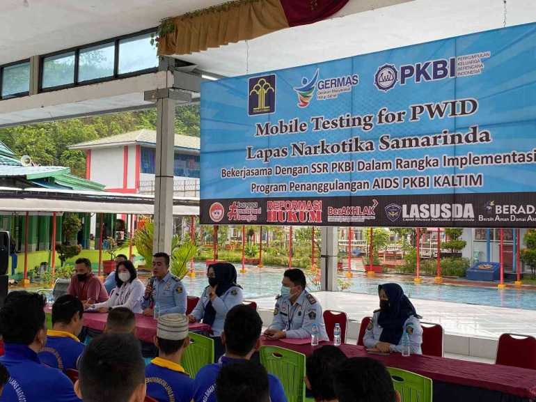 40 Orang Warga Binaan Lapas Narkotika Samarinda Ikuti Penyuluhan Pencegahan dan Skrining HIV/AIDS