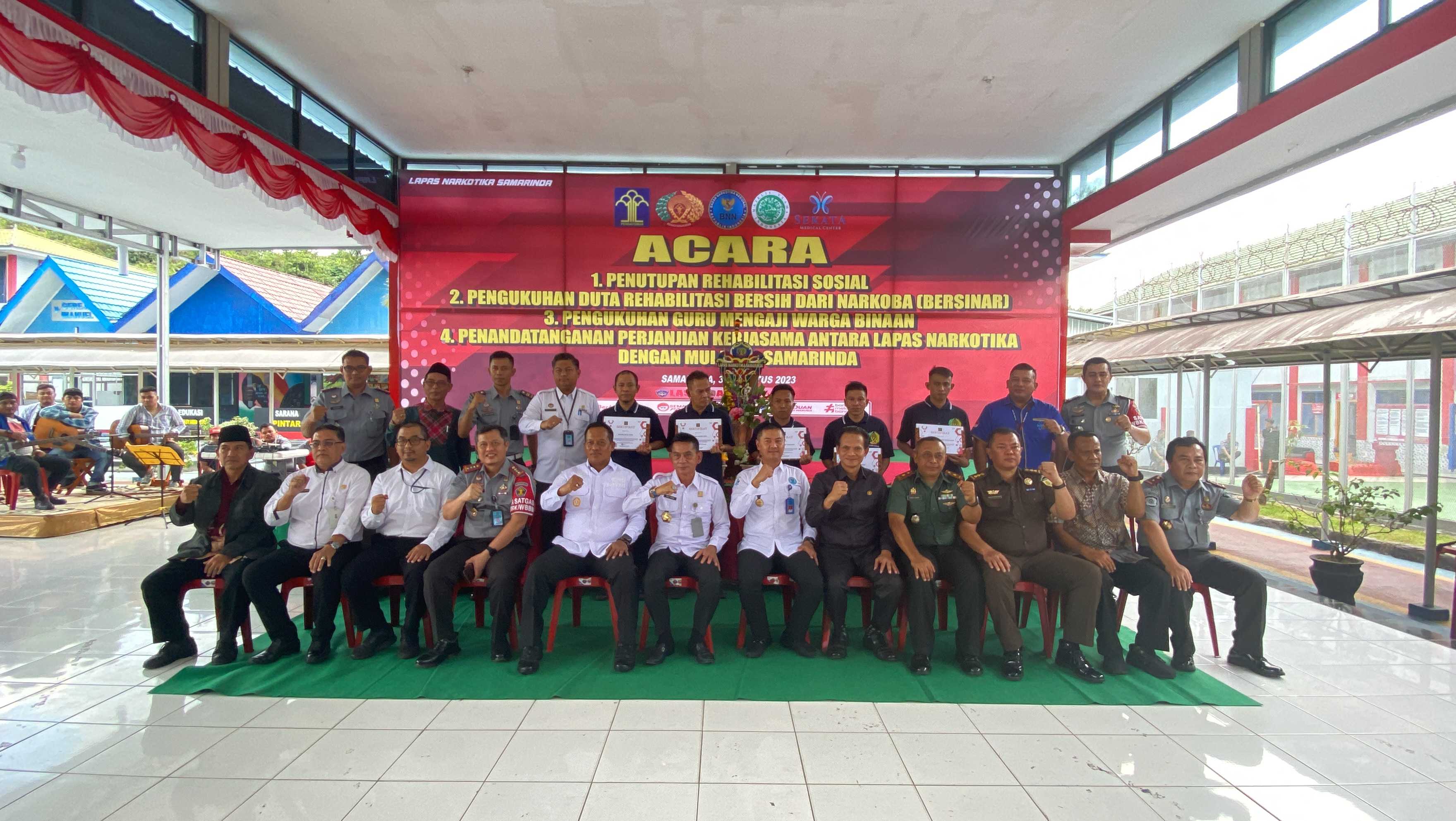 Rehabilitasi Sosial di Lapas Narkotika Samarinda ditutup oleh Dirwatkeshab