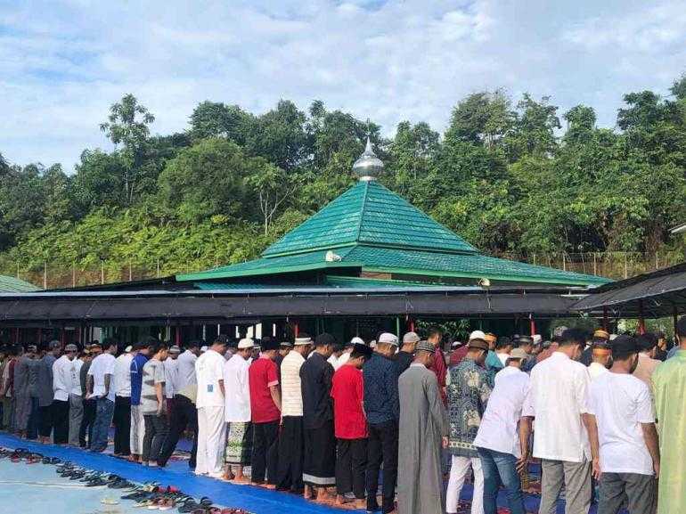 Pelaksanaan Sholat Idul Adha di Lapas Narkotika Samarinda Berjalan Aman dan Khidmat
