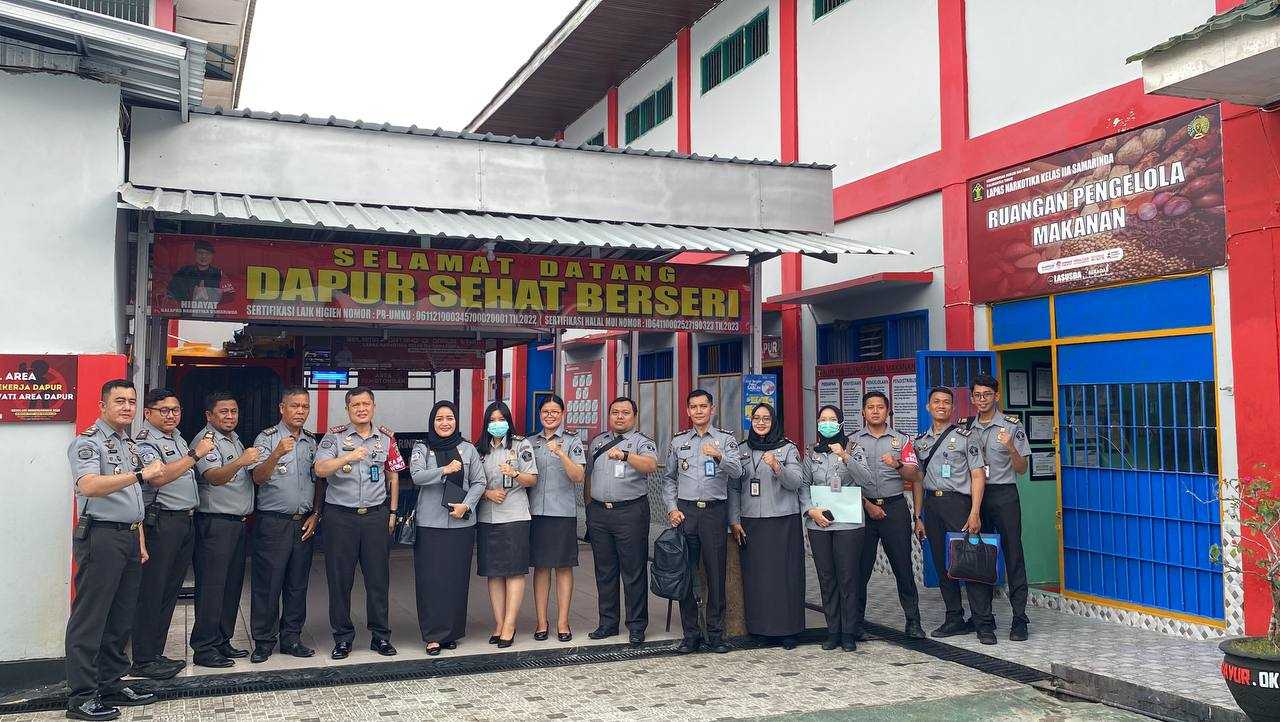 Pastikan Dapur Sehat, Tim Dirwatkeshab Lakukan Supervisi Ke Lapas Narkotika Samarinda.