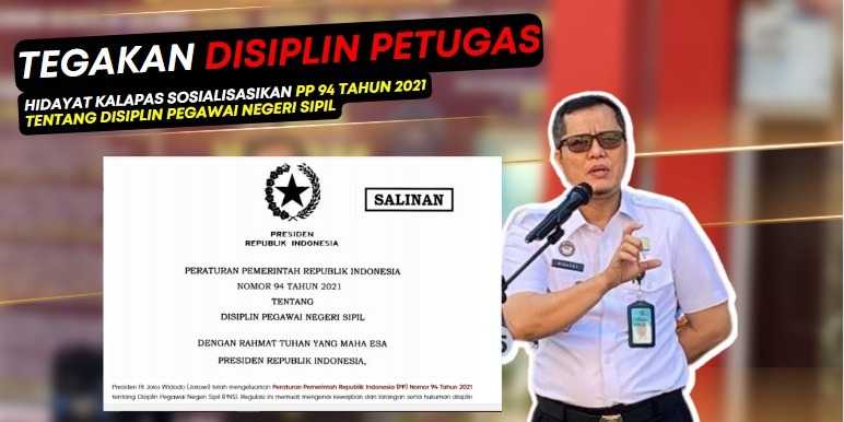 Sampaikan Dengan Tegas, Hidayat Kalapas Narkotika Samarinda Tekankan Kedisiplinan & SOP