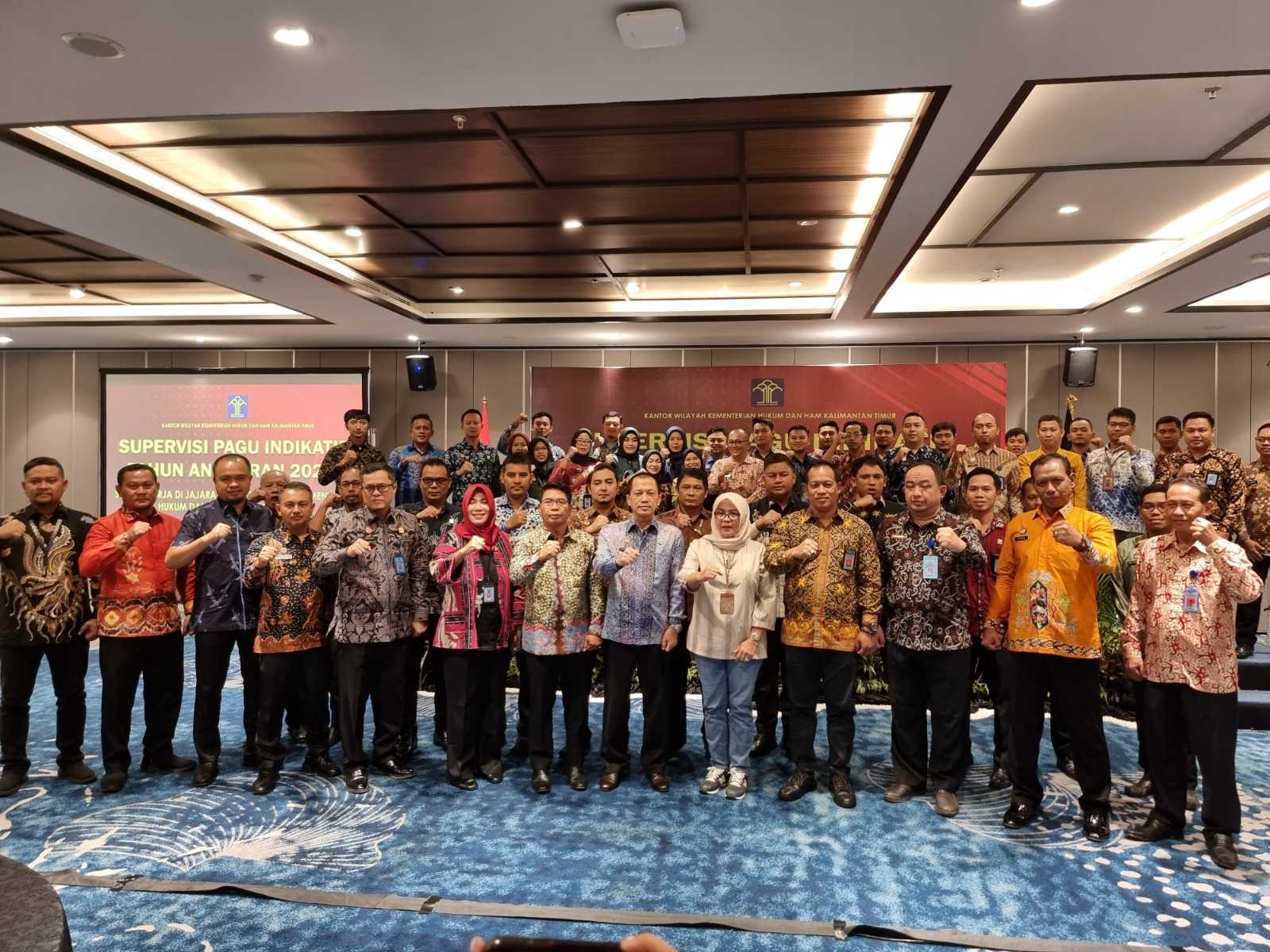 Hidayat Kalapas Narkotika Samarinda beserta Tim hadiri kegiatan Supervisi Pagu Indikatif T.A 2024