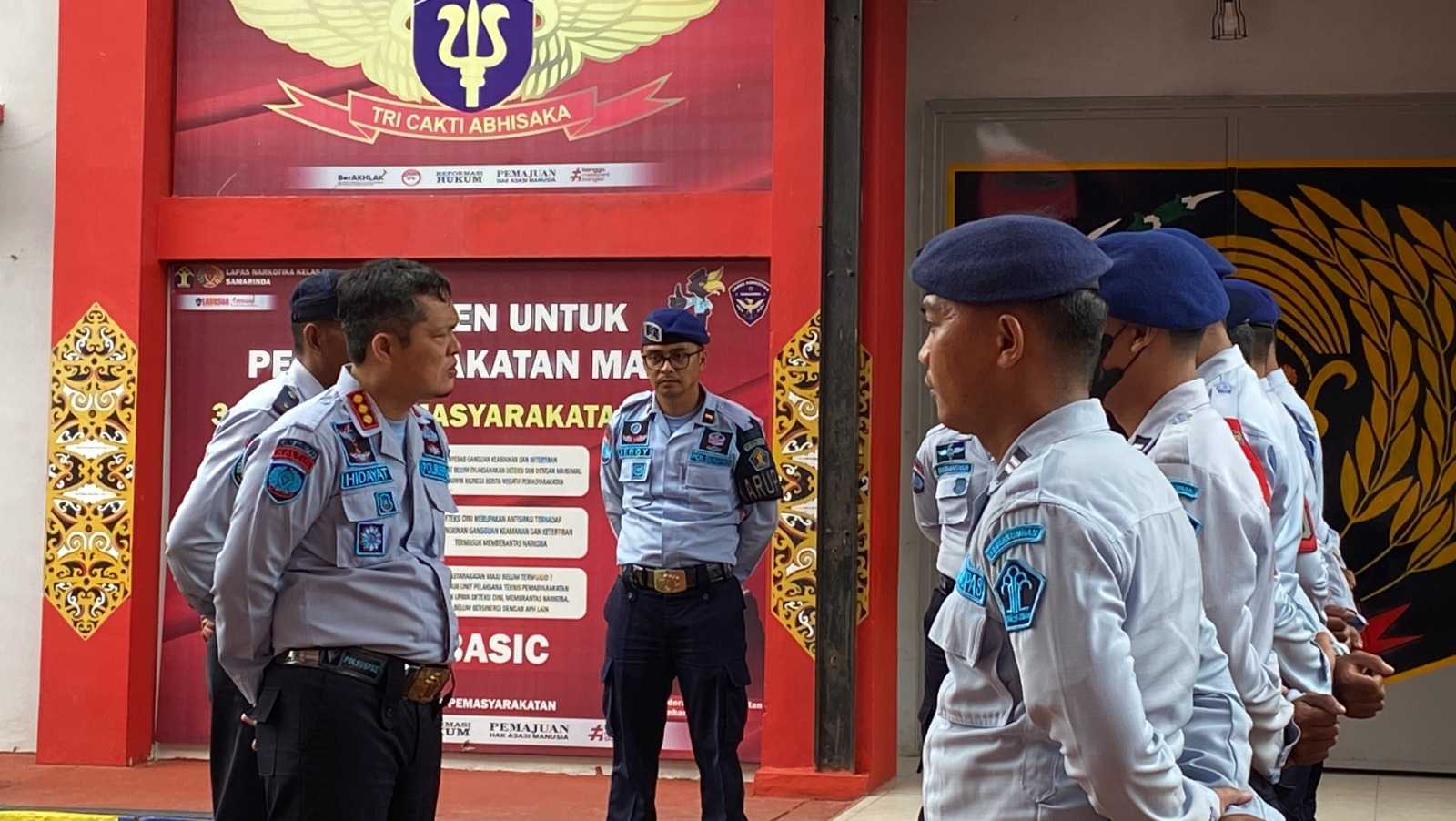 Tekankan Back To Basic, Hidayat Kalapas Narkotika Samarinda Beri Penguatan Pada Regu Pengamanan