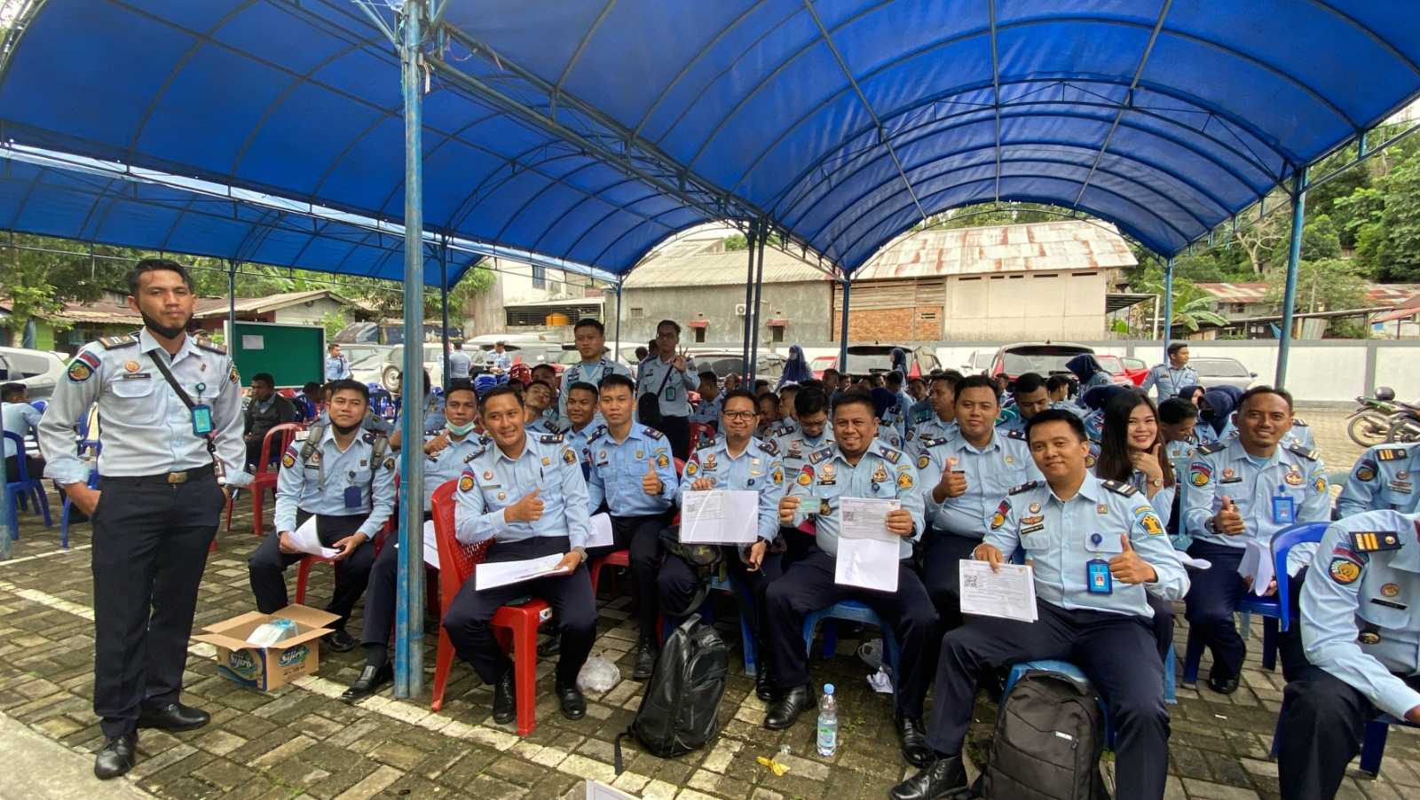 Petugas Lapas Narkotika Samarinda, Ikuti Penilaian Kompetensi Dengan Metode CACT BKN