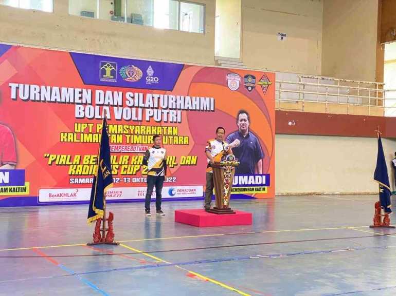 Semarak Pembukaan Turnamen dan Silaturahmi Bola Voli Putri UPT Pemasyarakatan Kaltim-tara