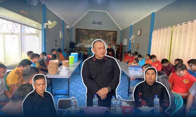 Dukung Pembinaan Kepribadian Spiritual WBP, Kalapas Narkotika Samarinda Gelar Doa Bersama Warga Binaan Nasrani