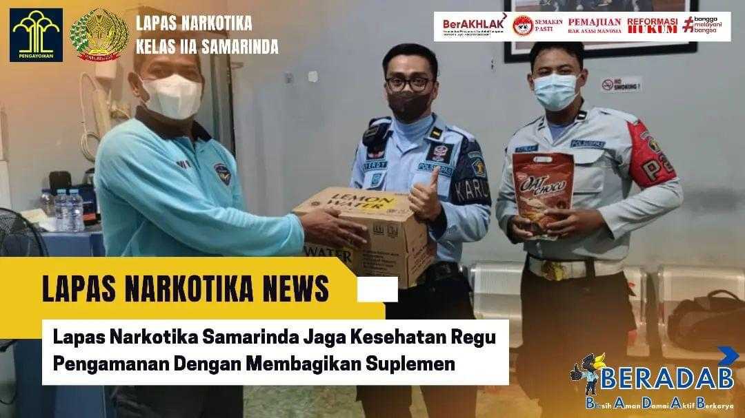Jaga Kesehatan Regu Pengamanan Dengan Membagikan Suplemen