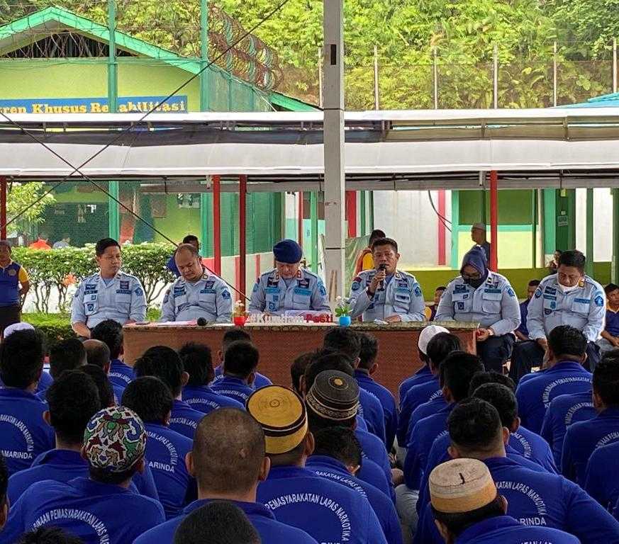 Napi Narkoba Lapas Narkotika Samarinda Terima Sosialisasi UU No. 22 Tahun 2022 Tentang Pemasyarakatan