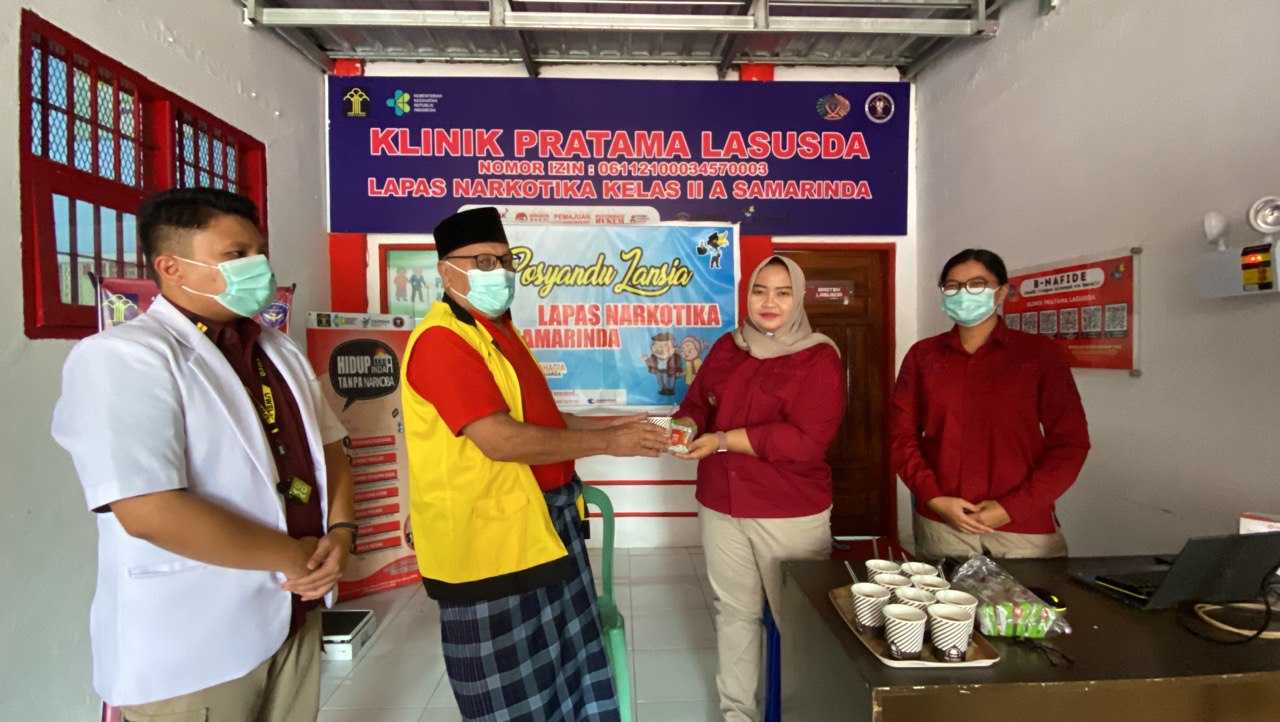 Posyandu Lansia, Sarana Nakes Lapas Narkotika Samarinda Perhatikan Gizi Warga Binaan Kelompok Rentan