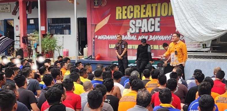 Deteksi Dini Gangguan Kamtib, Jajaran Pengamanan Lapas Narkotika Samarinda Sosialisasikan Tata Tertib Lapas