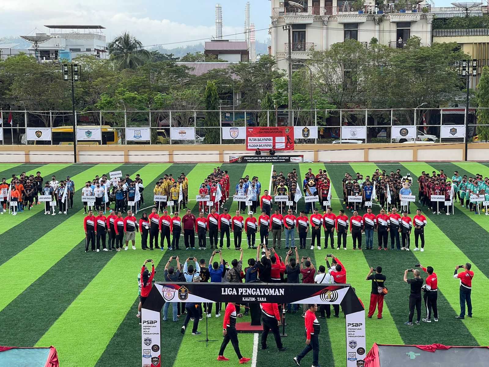 Hidayat Kalapas Narkotika Samarinda Ikuti Pembukaan Liga Pengayoman HDKD ke 77