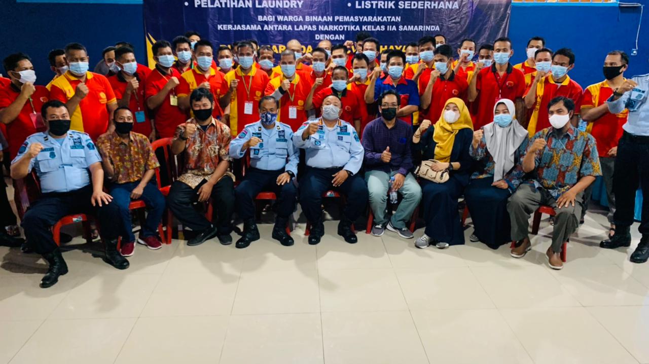 Gandengn BLK Lapas Narkotika Samarinda Berikan Pelatihan Kerja Bagi Warga Binaan